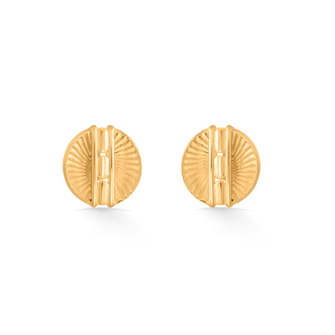 Gleam Core Gold Stud Earrings for Women