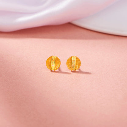 Gleam Core Gold Stud Earrings for Women