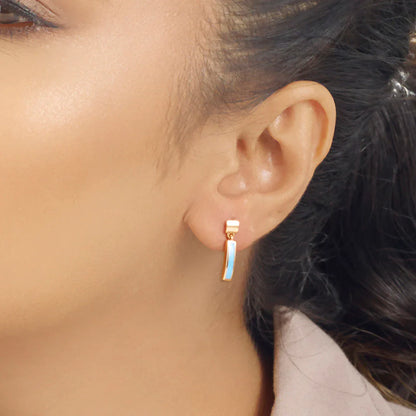 Sapphire Trail Gold Drops & Danglers Earrings for Women