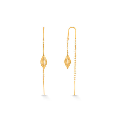 Leaf Buds Gold Drops & Danglers Earrings for Women