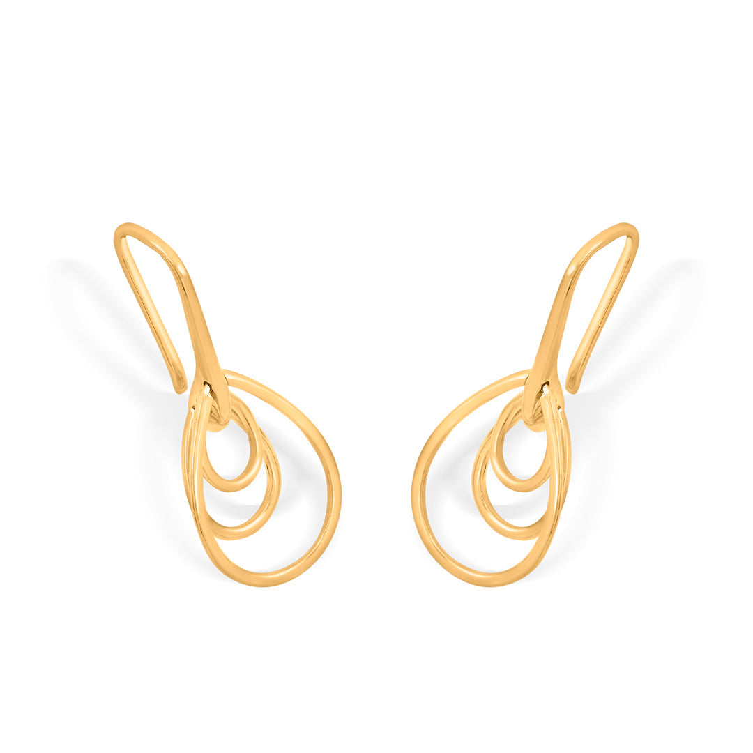 Dewfall Grace Gold Drops & Danglers Earrings for Women