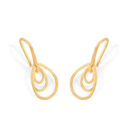 Dewfall Grace Gold Drops & Danglers Earrings for Women