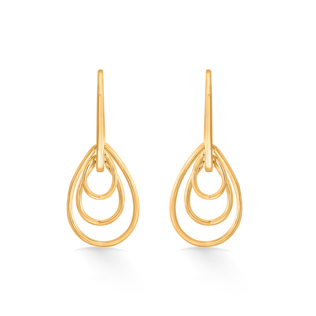 Dewfall Grace Gold Drops & Danglers Earrings for Women