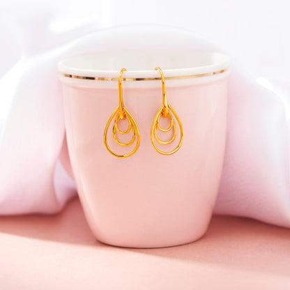 Dewfall Grace Gold Drops & Danglers Earrings for Women