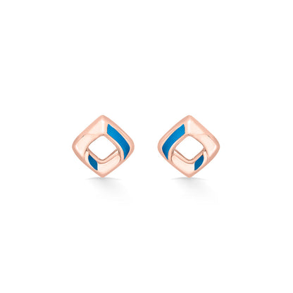 Pop Prism Gold Stud Earrings for Women
