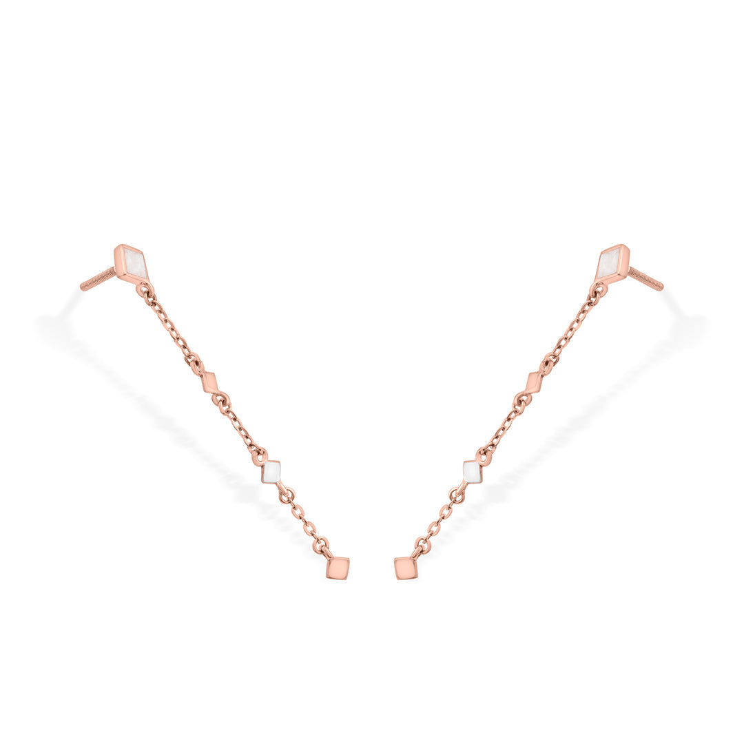 Pastel Geometry Gold Drops & Danglers Earrings for Women