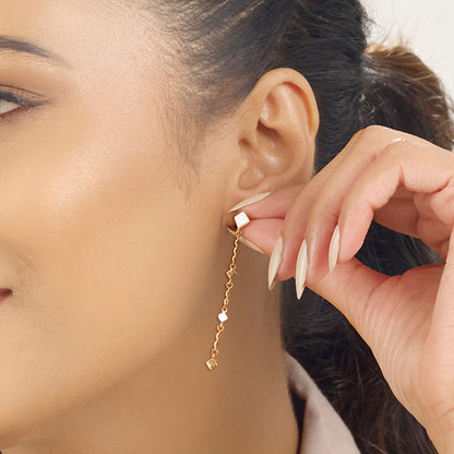 Pastel Geometry Gold Drops & Danglers Earrings for Women