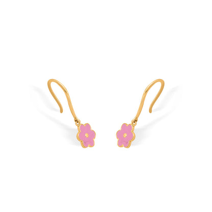Daisy Delight Gold Drops & Danglers Earrings for Women
