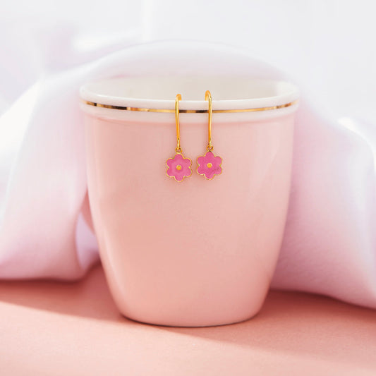 Daisy Delight Gold Drops & Danglers Earrings for Women