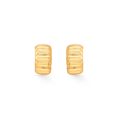 Crown Ridge Gold Hoops & Huggies Earrings for Women