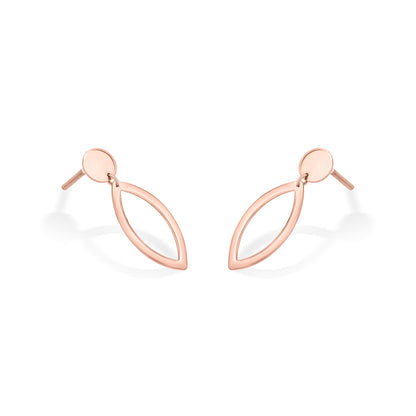 Olive Curve Gold Drops & Danglers Earrings for Women