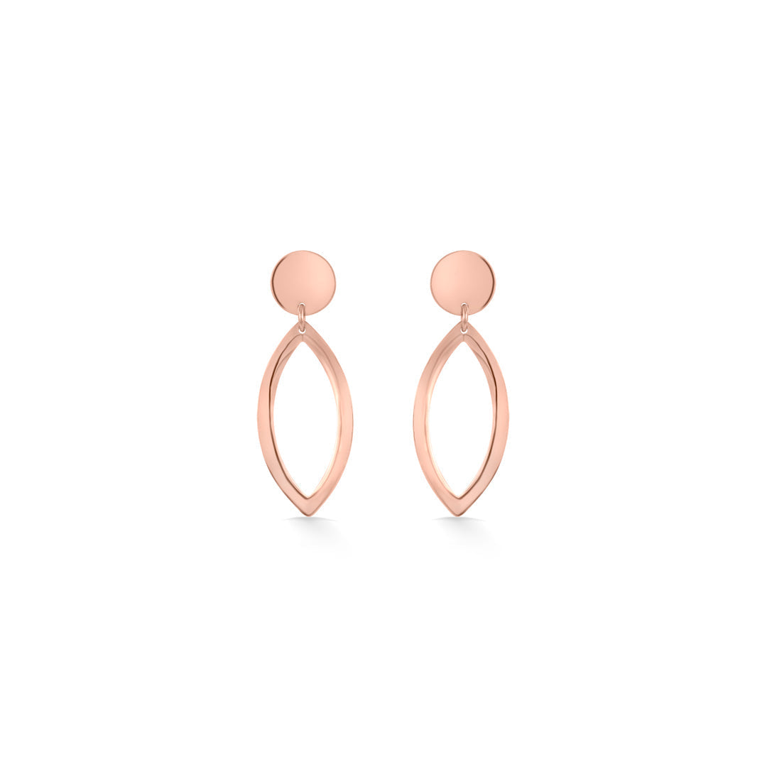 Olive Curve Gold Drops & Danglers Earrings for Women