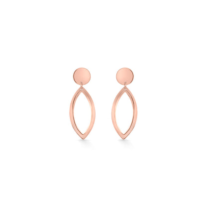 Olive Curve Gold Drops & Danglers Earrings for Women
