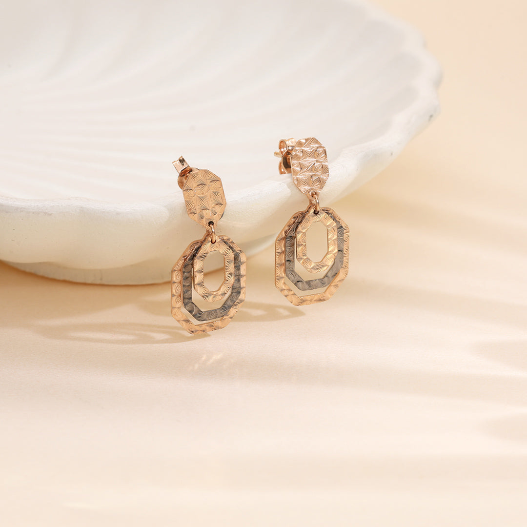 Dew Glow Gold Drops & Danglers Earrings for Women