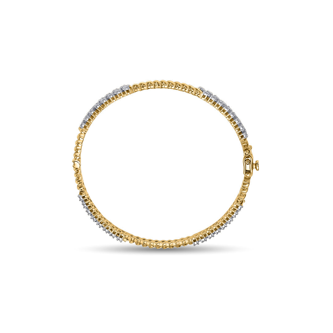 Aura Spark Diamond & Gold Bangles for Women