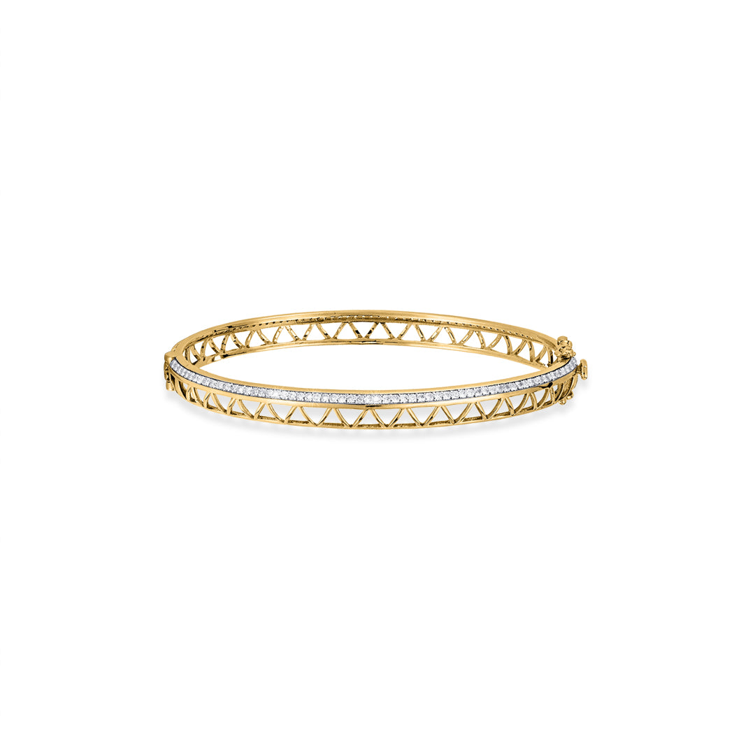 Regal Line Diamond & Gold Bangles for Women