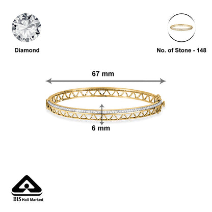 Regal Line Diamond & Gold Bangles for Women