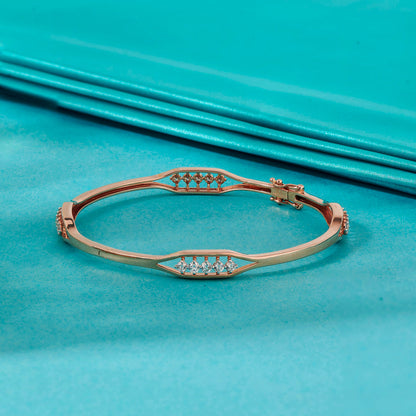 Velvet Weave Diamond & Gold Bangles for Women