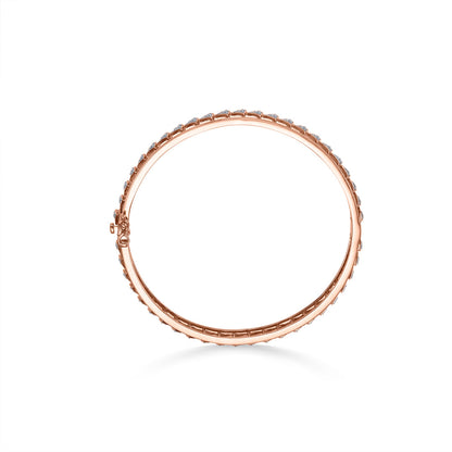 Star Curve Diamond & Gold Bangles for Women