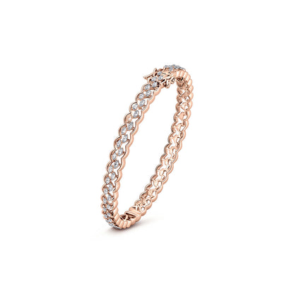 Mira Mesh Diamond & Gold Bangles for Women