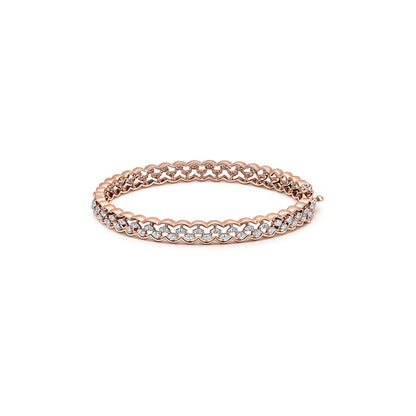 Mira Mesh Diamond & Gold Bangles for Women