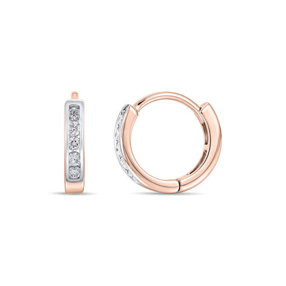Vera Halo Diamond & Gold Hoops & Huggies Earrings for Women