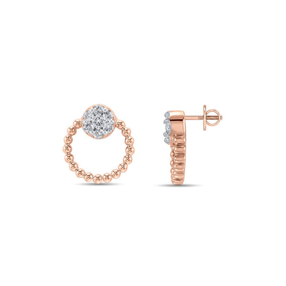 Solvia Muse Diamond & Gold Stud Earrings for Women