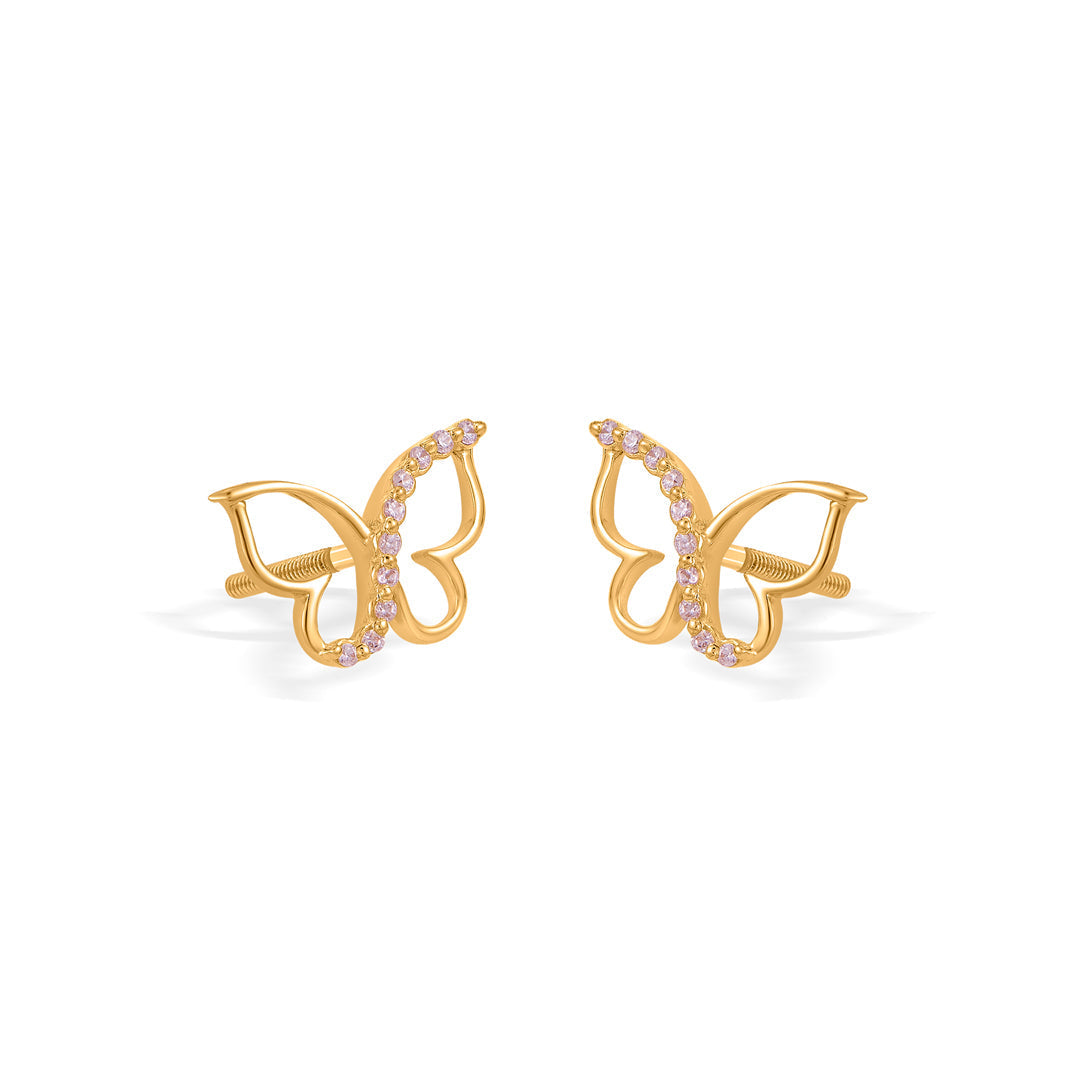 Flutter Bloom Gold Necklace Set for Women