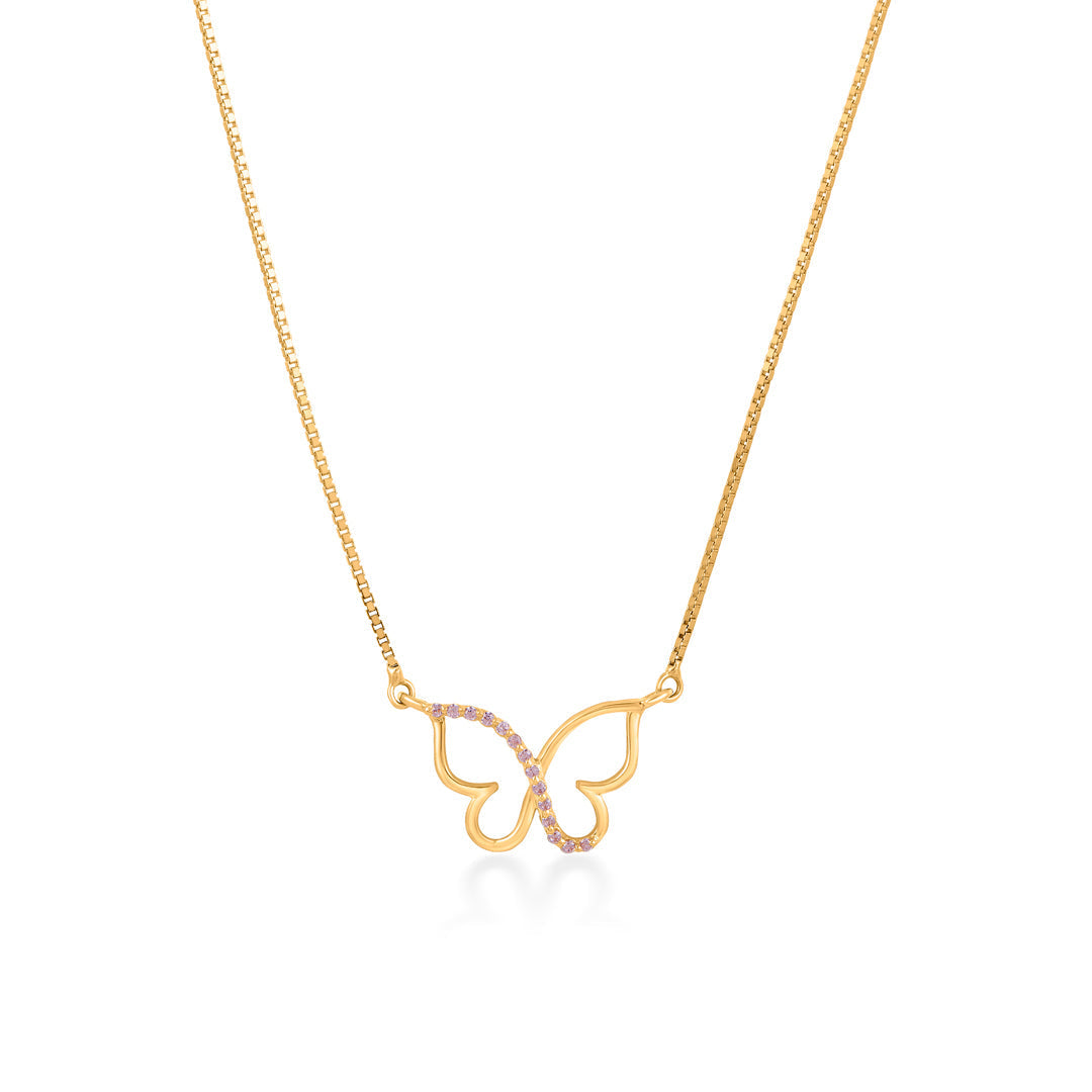 Flutter Bloom Gold Necklace Set for Women