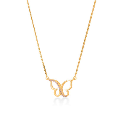 Flutter Bloom Gold Necklace Set for Women