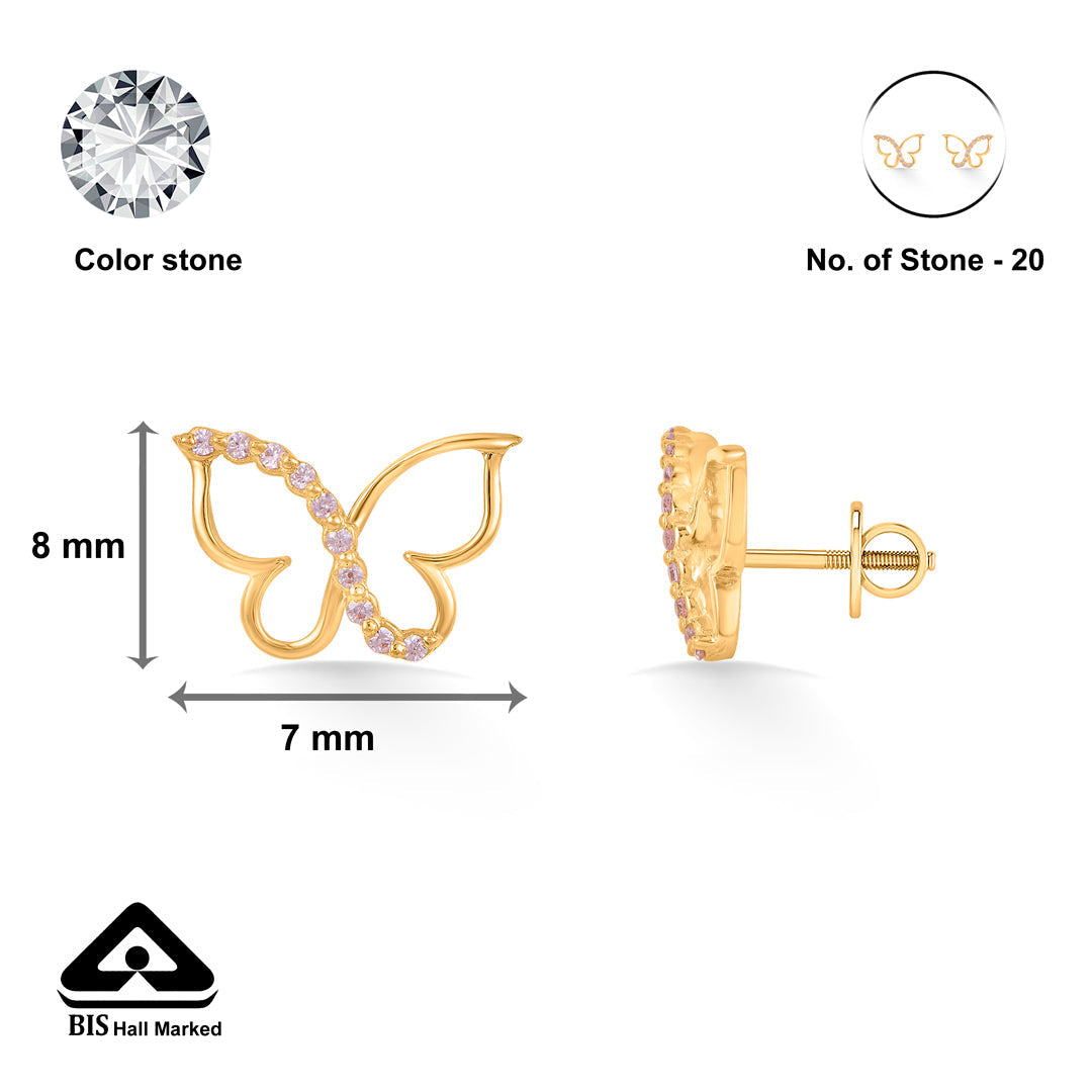 Flutter Bloom Gold Necklace Set for Women