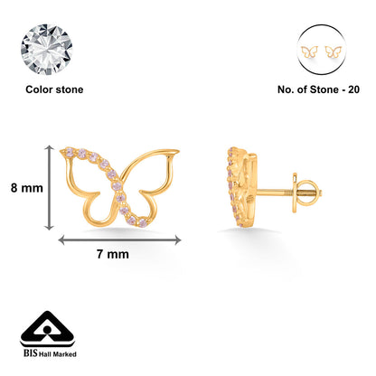 Flutter Bloom Gold Necklace Set for Women