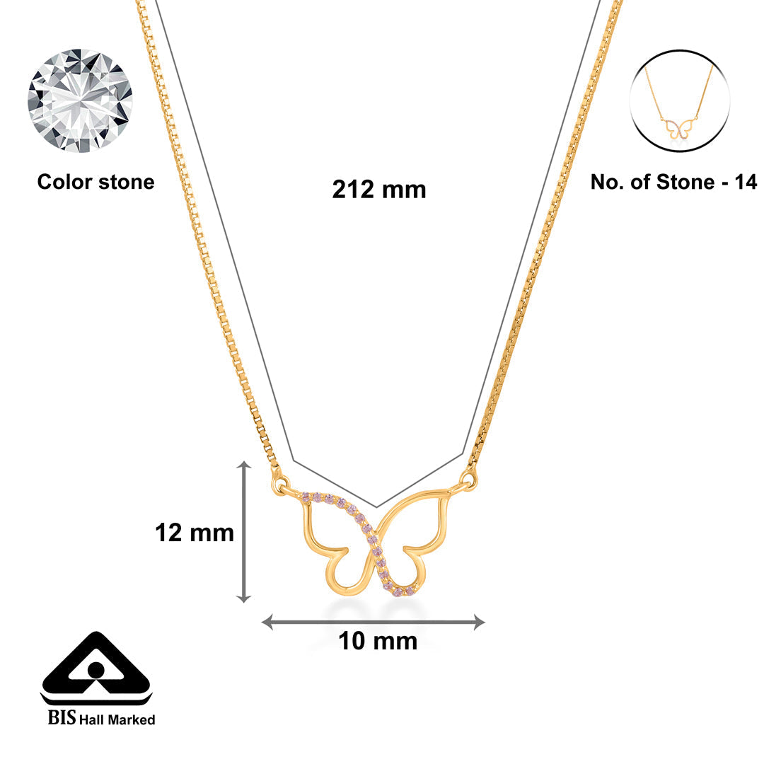 Flutter Bloom Gold Necklace Set for Women