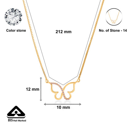 Flutter Bloom Gold Necklace Set for Women