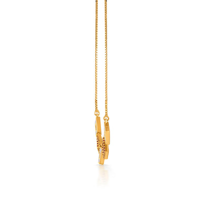 Cube Chic Gold Necklace Set for Women