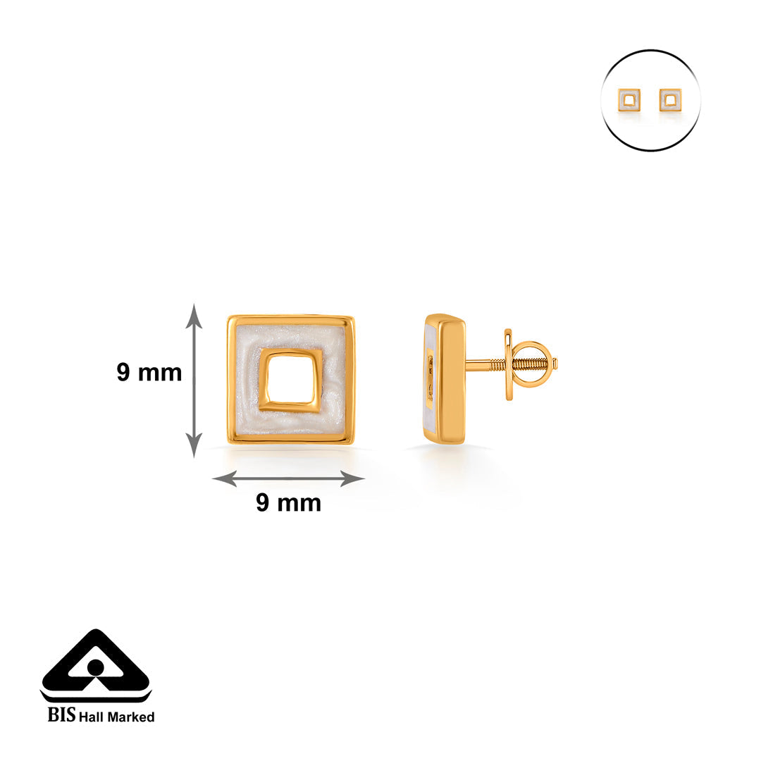 Cube Chic Gold Necklace Set for Women