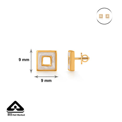 Cube Chic Gold Necklace Set for Women