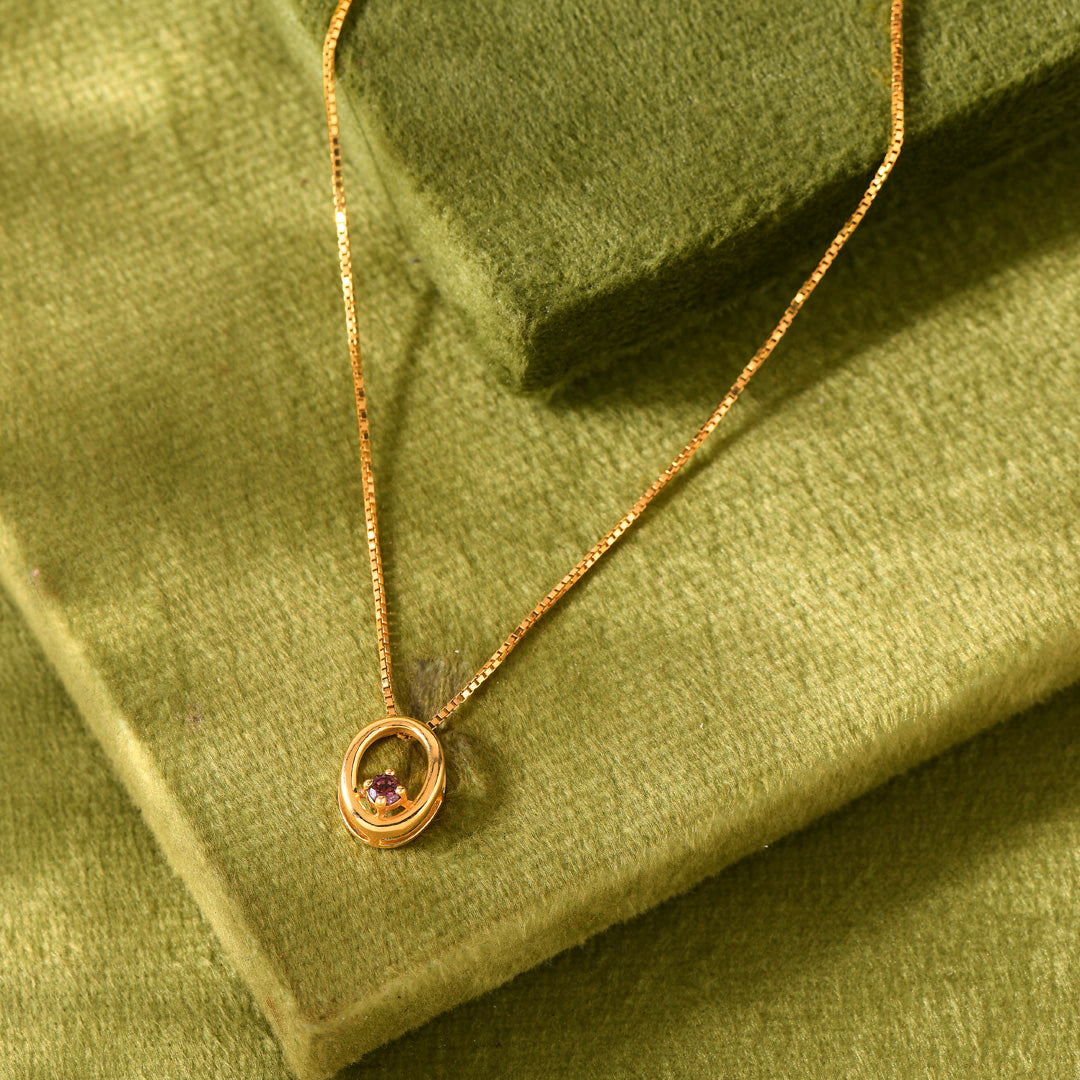 Midnight Halo Gold Modern Necklace for Women