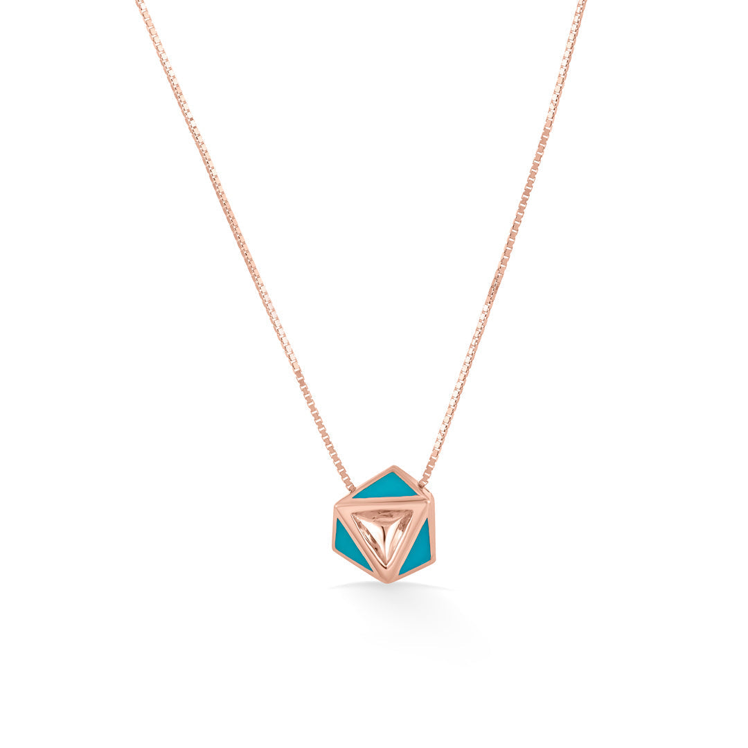 Hexa Chic Gold Necklace Set for Women
