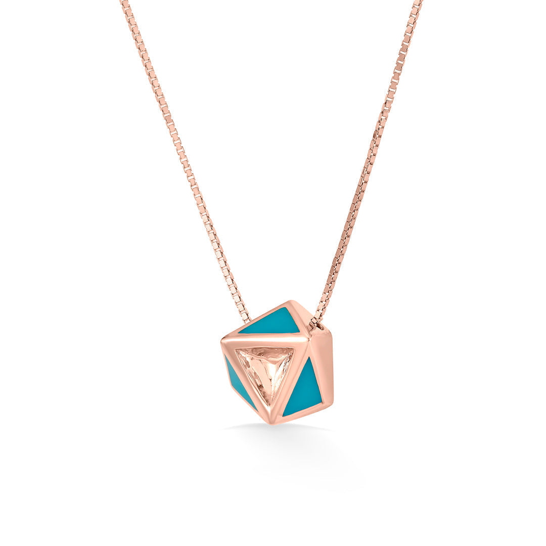 Hexa Chic Gold Necklace Set for Women