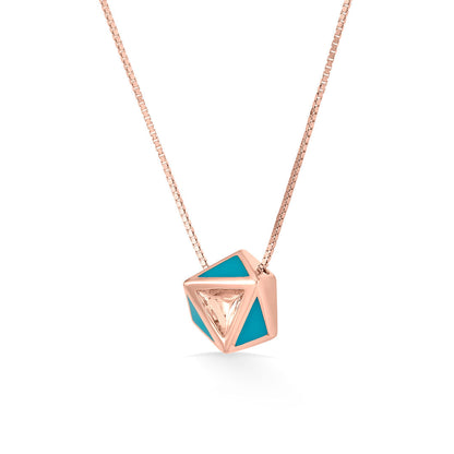 Hexa Chic Gold Necklace Set for Women