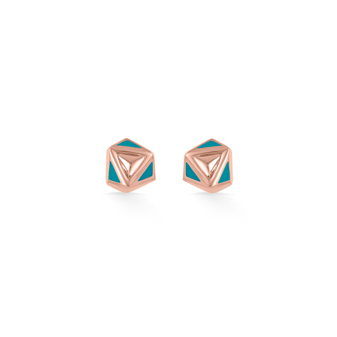 Hexa Chic Gold Necklace Set for Women