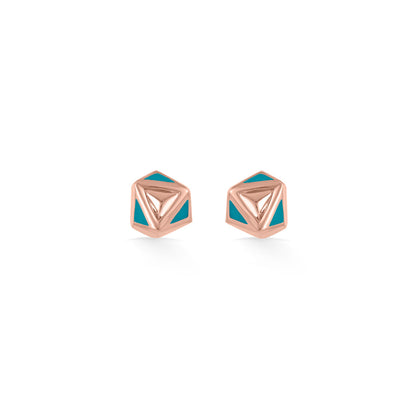 Hexa Chic Gold Necklace Set for Women