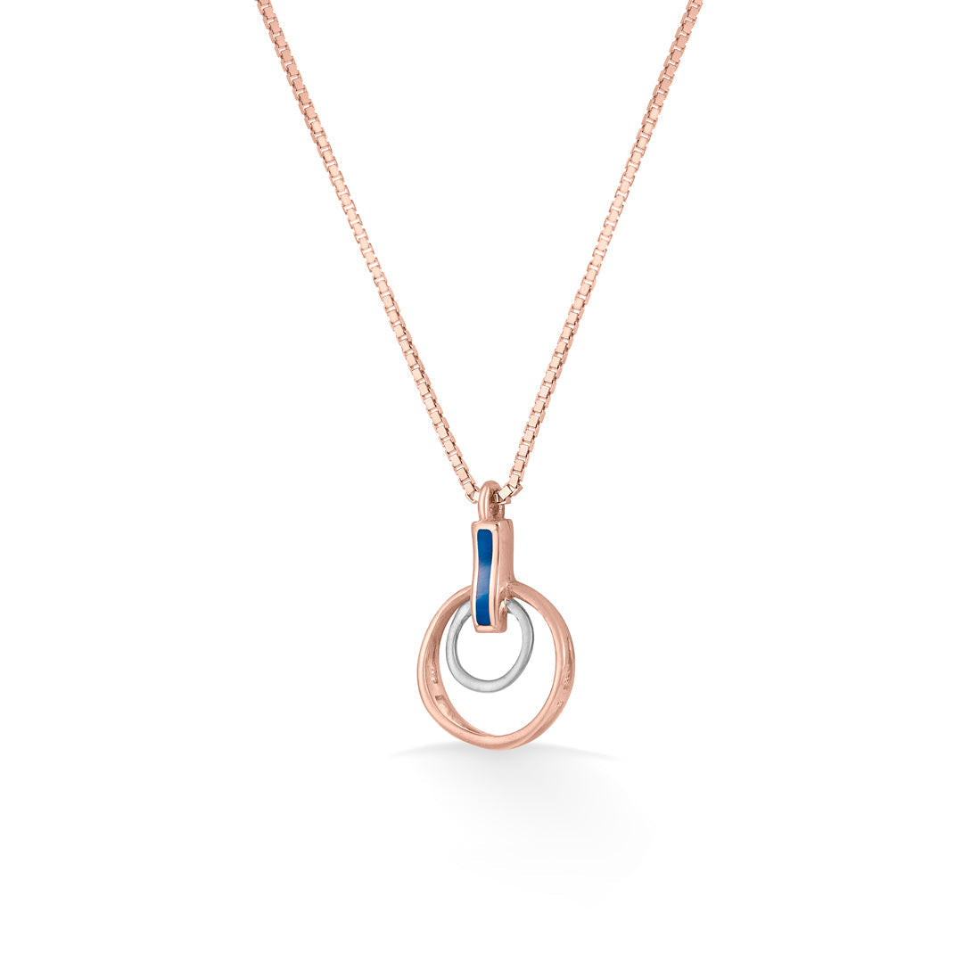 Halo Echo Gold Necklace Set for Women