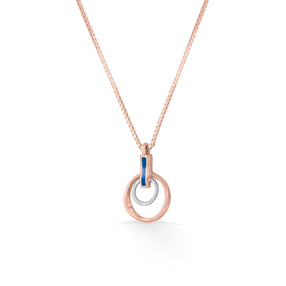 Halo Echo Gold Necklace Set for Women