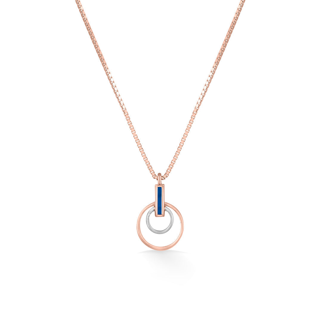 Halo Echo Gold Necklace Set for Women