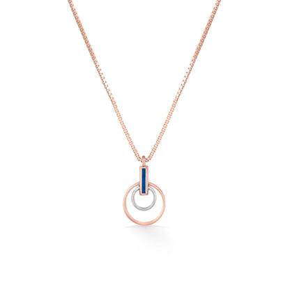 Halo Echo Gold Necklace Set for Women