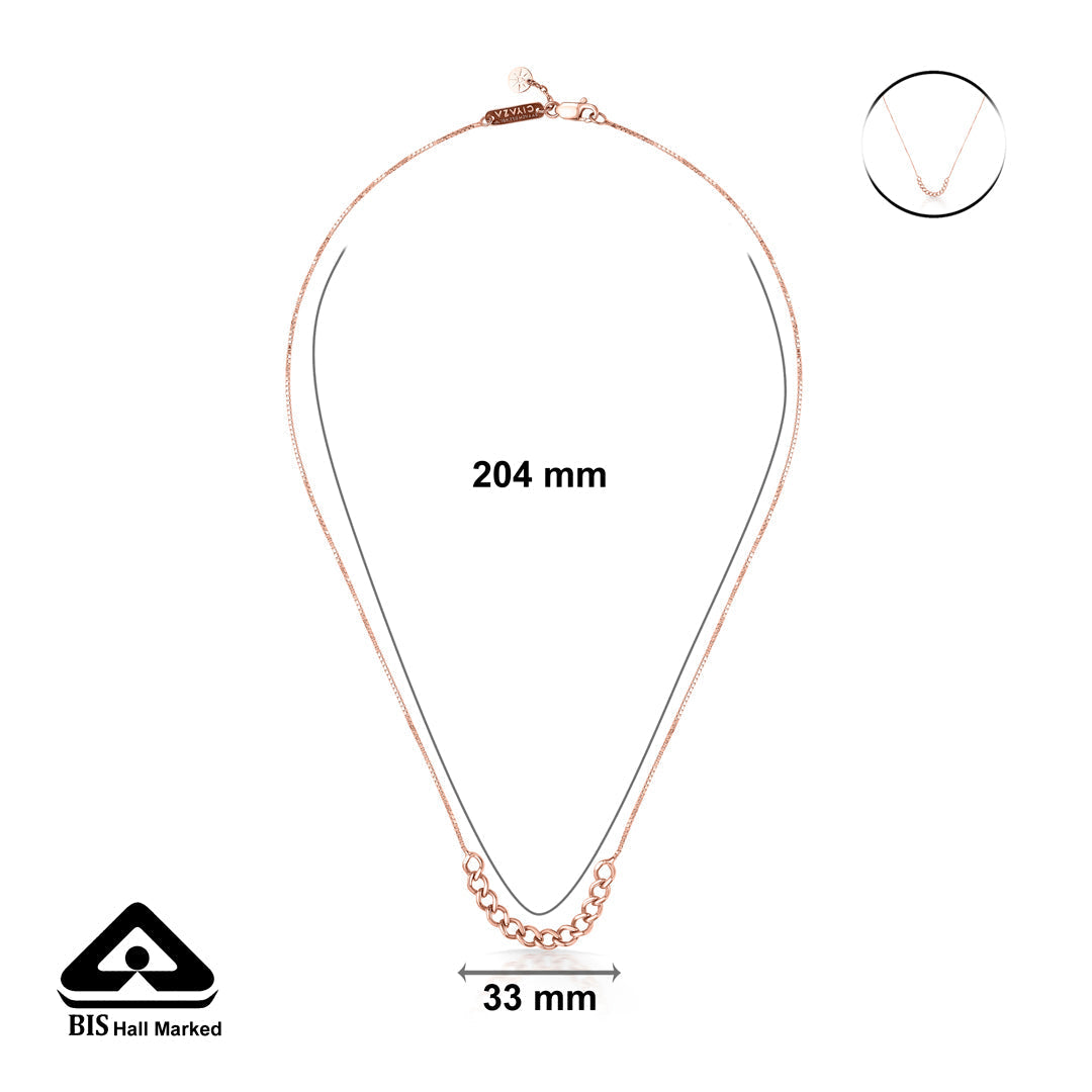 Signature Line Gold Modern Necklace for Women