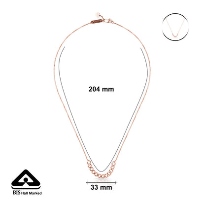 Signature Line Gold Modern Necklace for Women