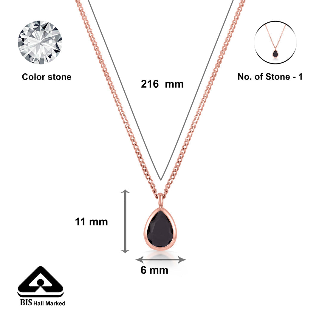 Midnight Gem Gold Modern Necklace for Women